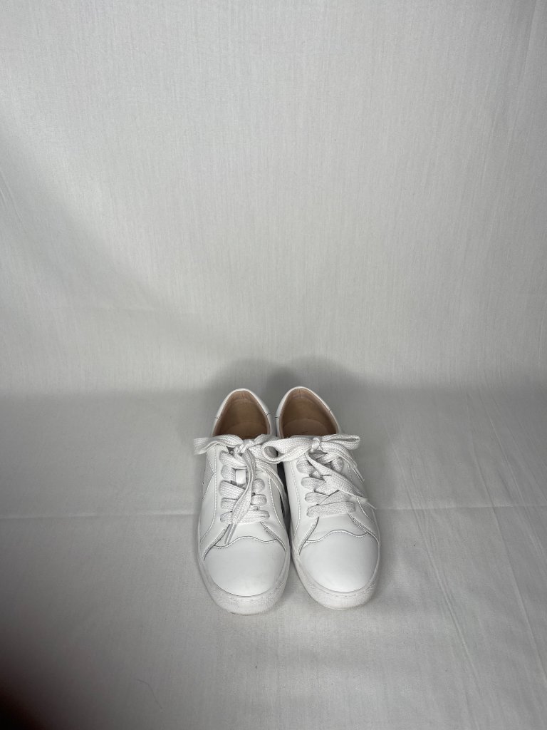 Kate Spade Fez Sneaker White Action Leather/Mesh Size 7b Great Condition In Box